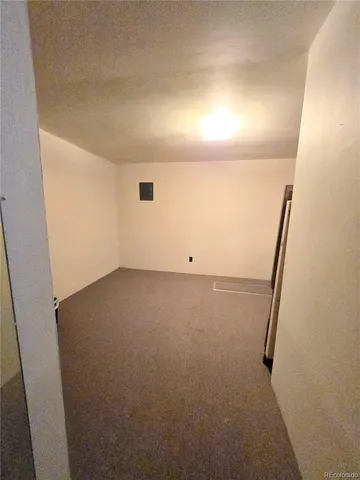 an outdoor space with lots of trees