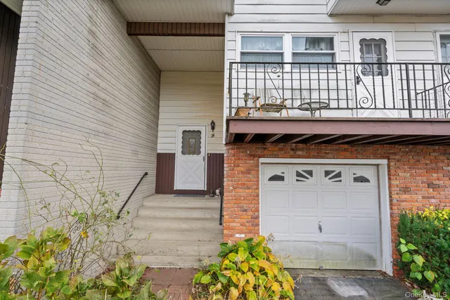 a view of a door of the house