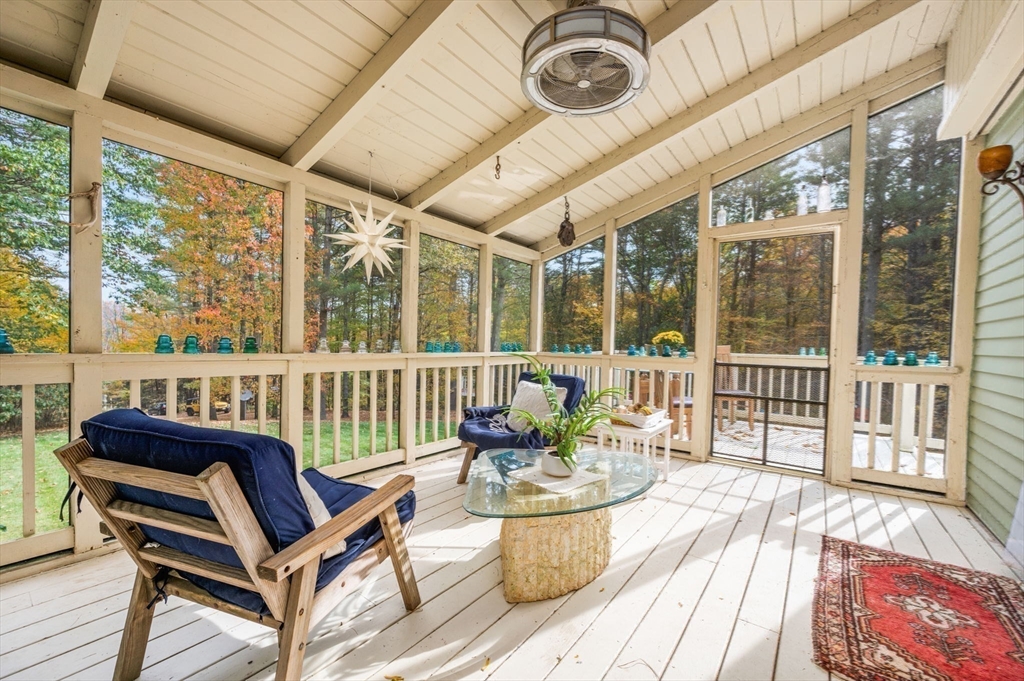 16 Wheeler Road Princeton, MA 01541 - Photo 27 of 40 a view of a chairs and table on the deck