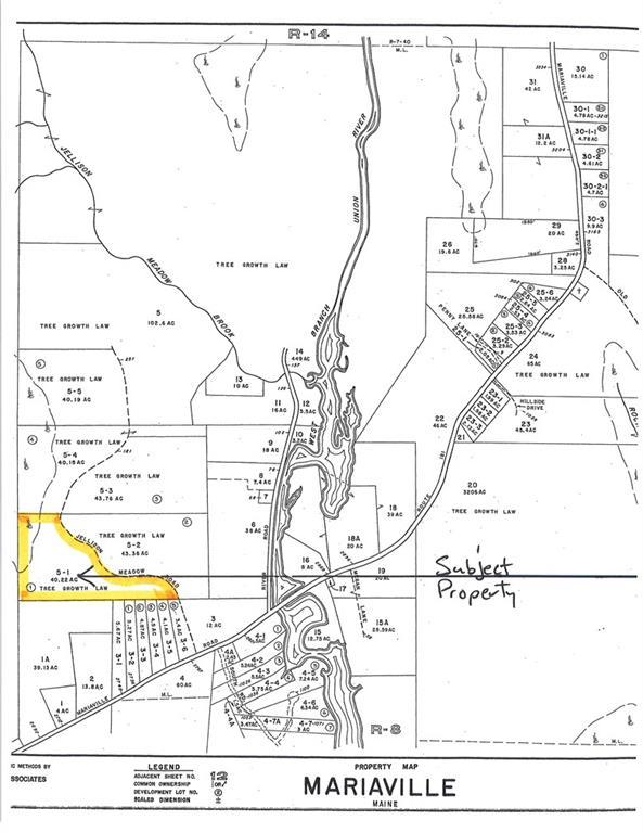 Lot 5-1 Jellison Meadow Road Ellsworth, ME 04605 - Photo 18 of 20 Tax Map showing Subject Lot