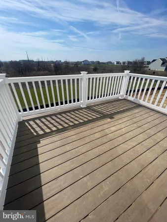 a view of wooden deck