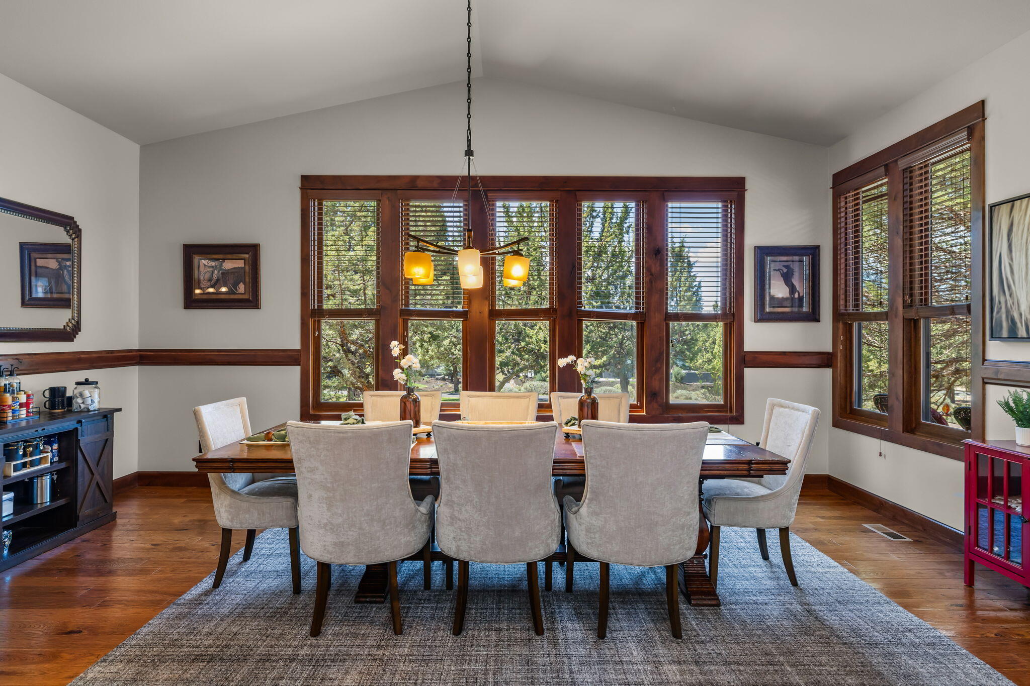1144 Highland View Loop Redmond, OR 97756 - Photo 13 of 69 a view of a dining room with furniture window and wooden floor