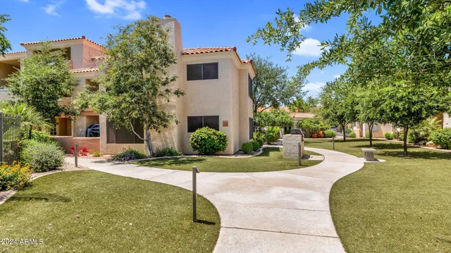 a view of a house with a patio