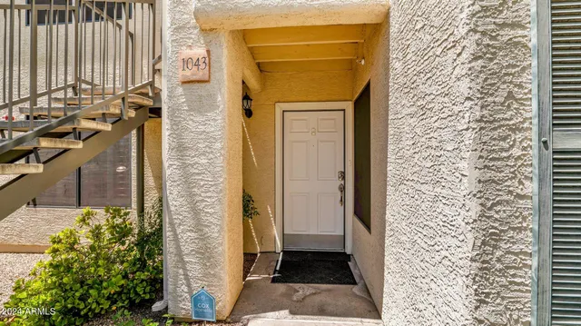 view of the door of the house