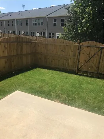 a backyard of a house