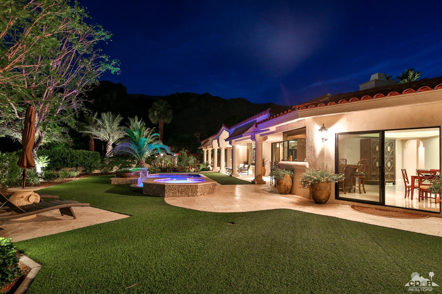 70689 Boothill Road Rancho Mirage, CA 92270 - Photo 42 of 45 a view of a house with backyard porch and sitting area