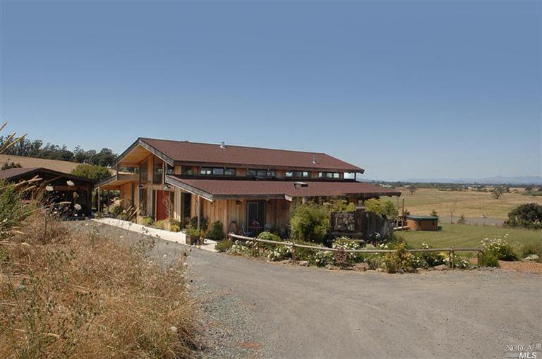 Even from the driveway, you are greeted by the "forever" views across the Santa Rosa Laguna north to Mount Saint Helena and beyond.