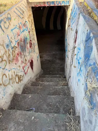 a view of a painting on the wall