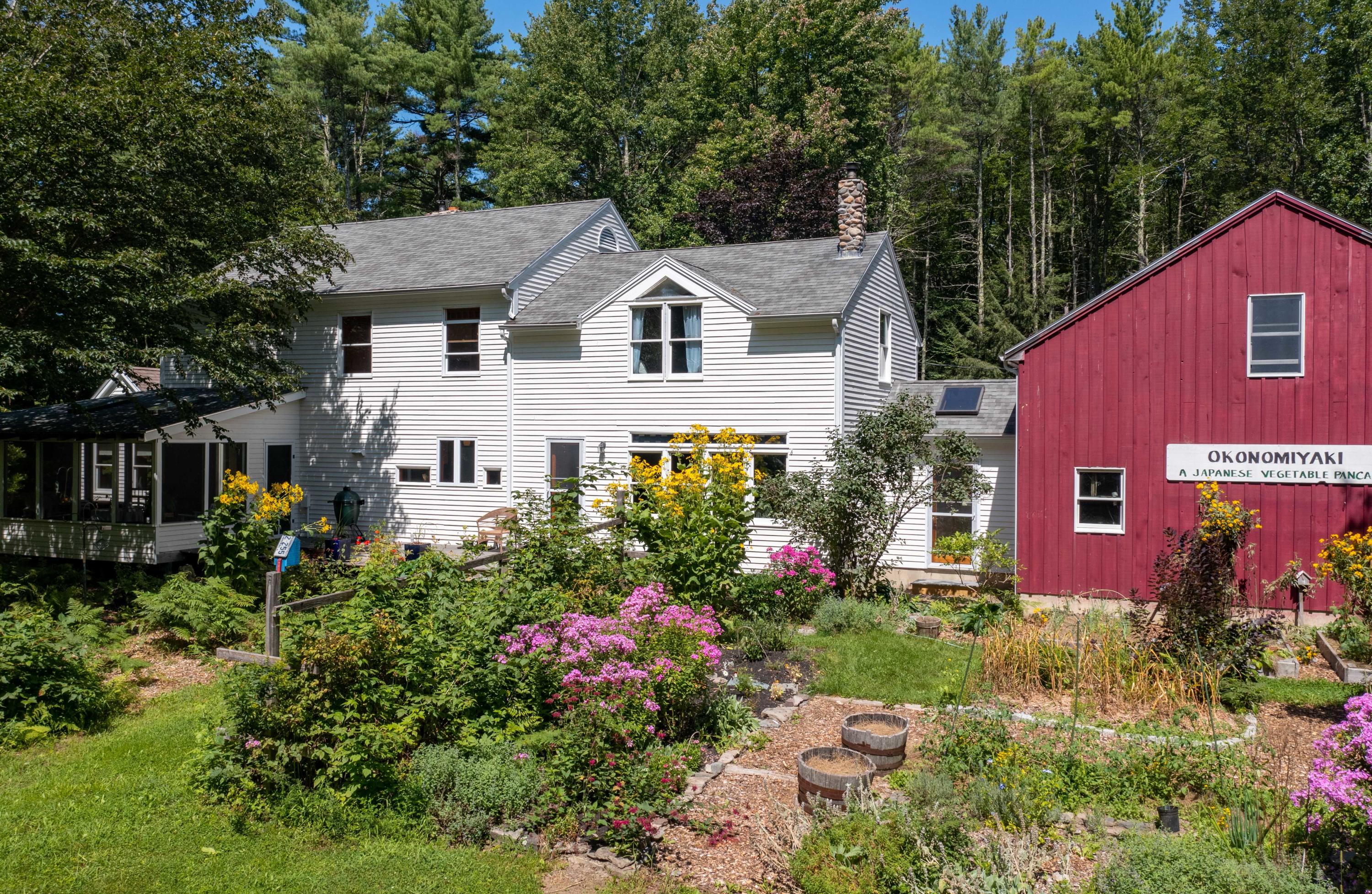 697 River Road Arundel, ME 04046 - Photo 2 of 50 Backyard with Organic Gardens