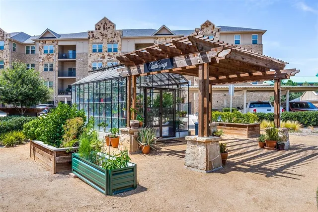 a view of a ocean with outdoor seating