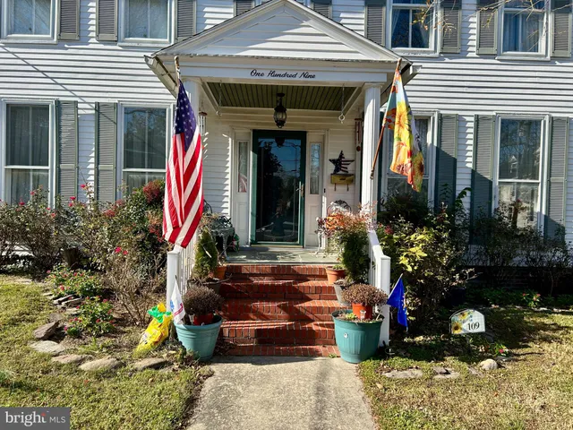 a front view of a house