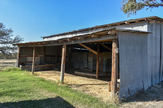 a view of wooden door
