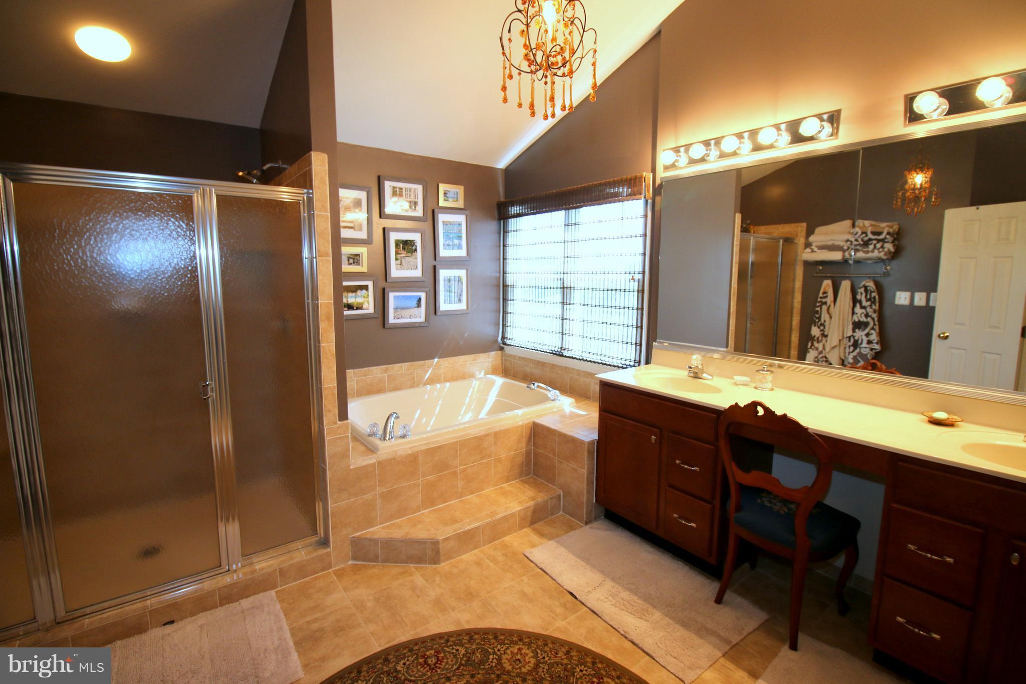 25920 Quinlan Street Chantilly, VA 20152 - Photo 13 of 26 Master Bath with Sep Tub/Shower and Dual Vanities