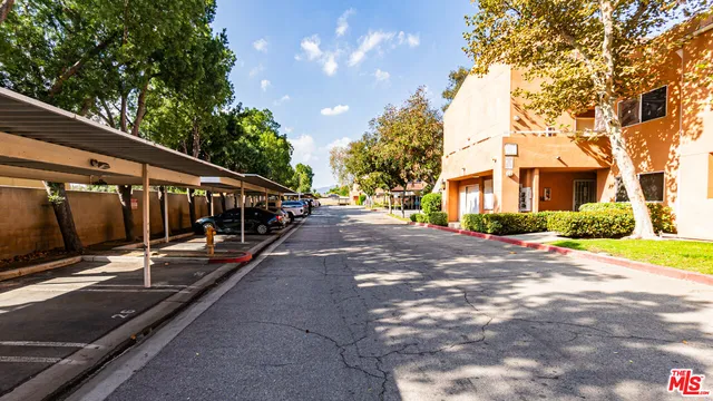 a view of outdoor space with seating area