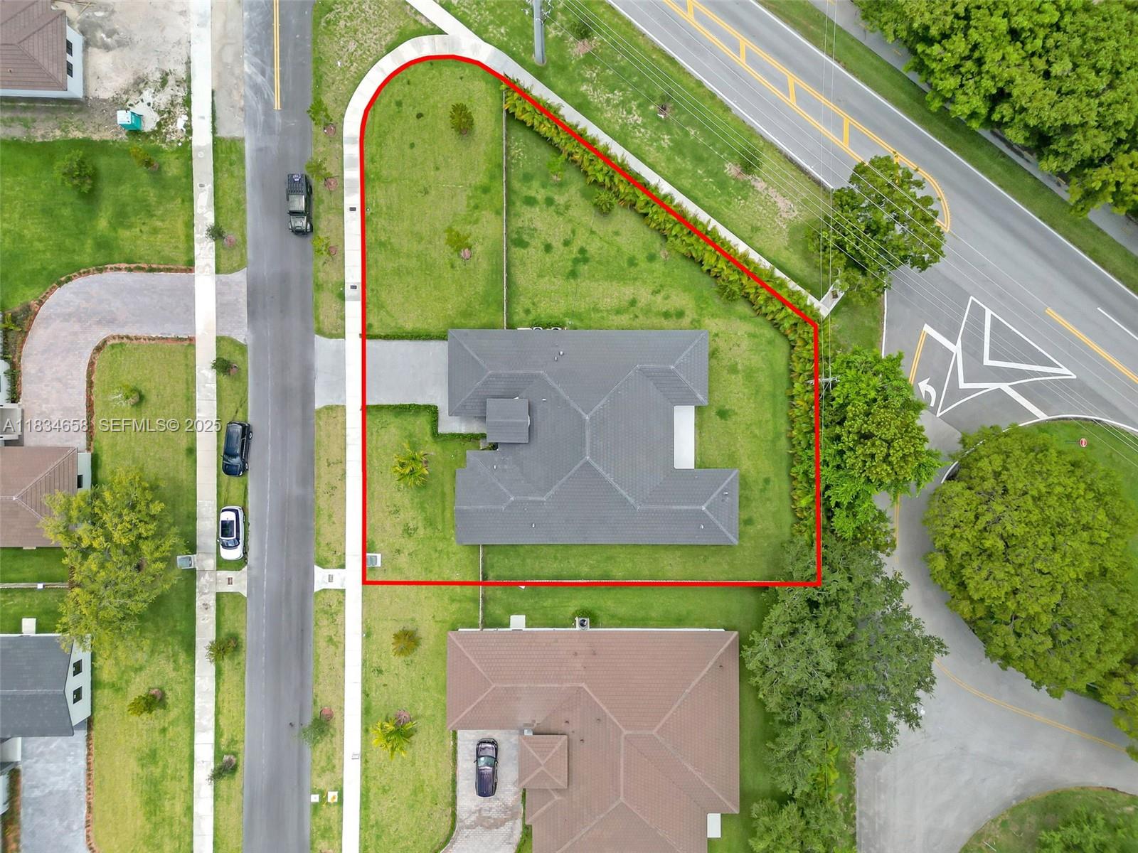 8220 Southwest 193rd Terrace Cutler Bay, FL 33157 - Photo 44 of 59 an aerial view of a house