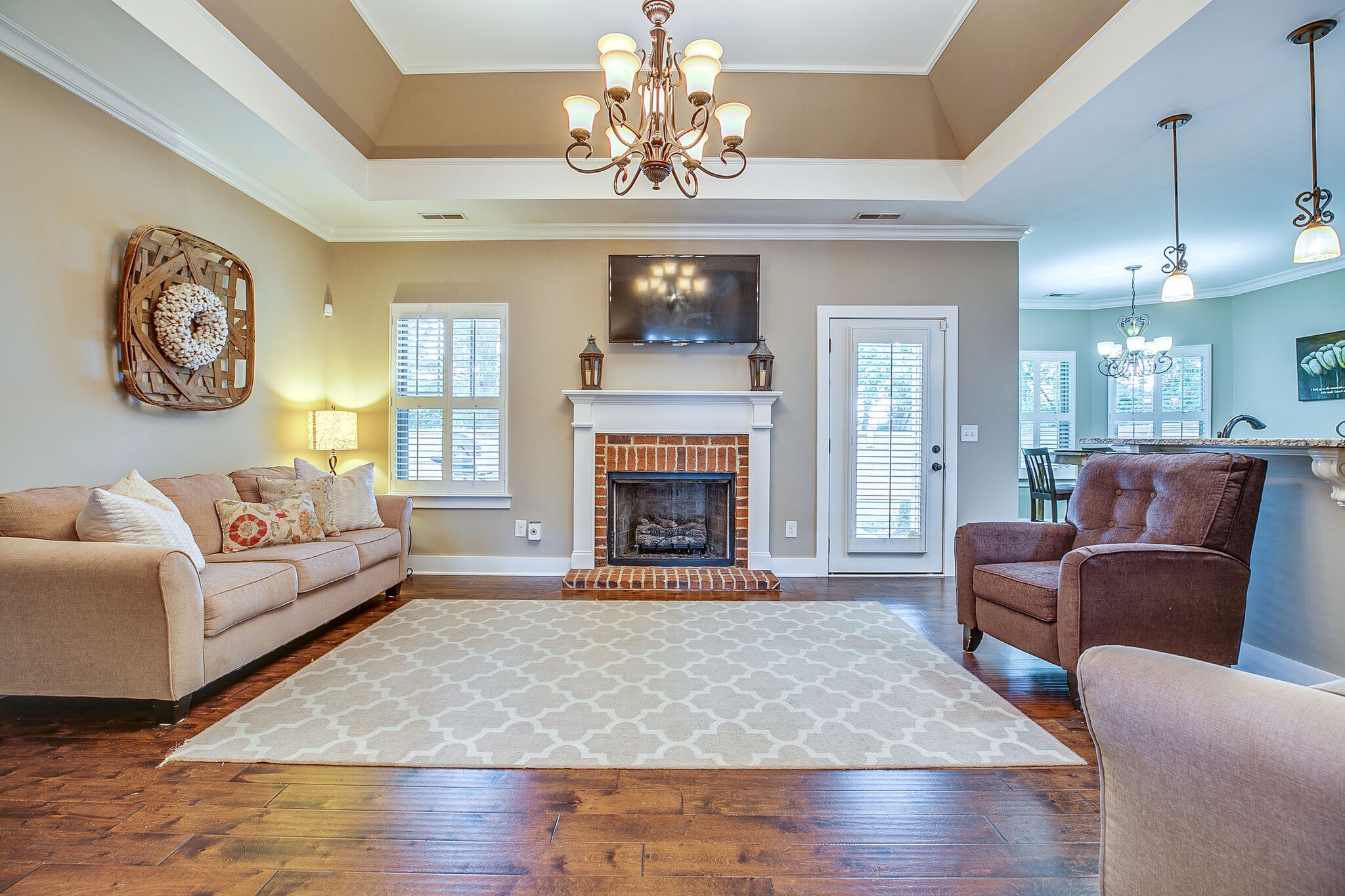 1070 Golf View Way Spring Hill, TN 37174 - Photo 7 of 31 a living room with furniture and a fireplace