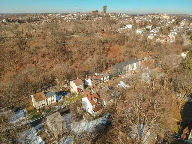 a view of city and mountain