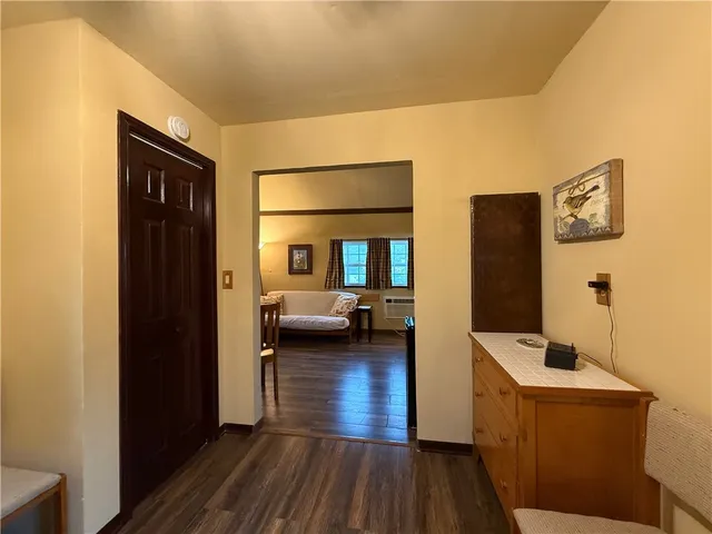 a view of livingroom with furniture and wooden floor