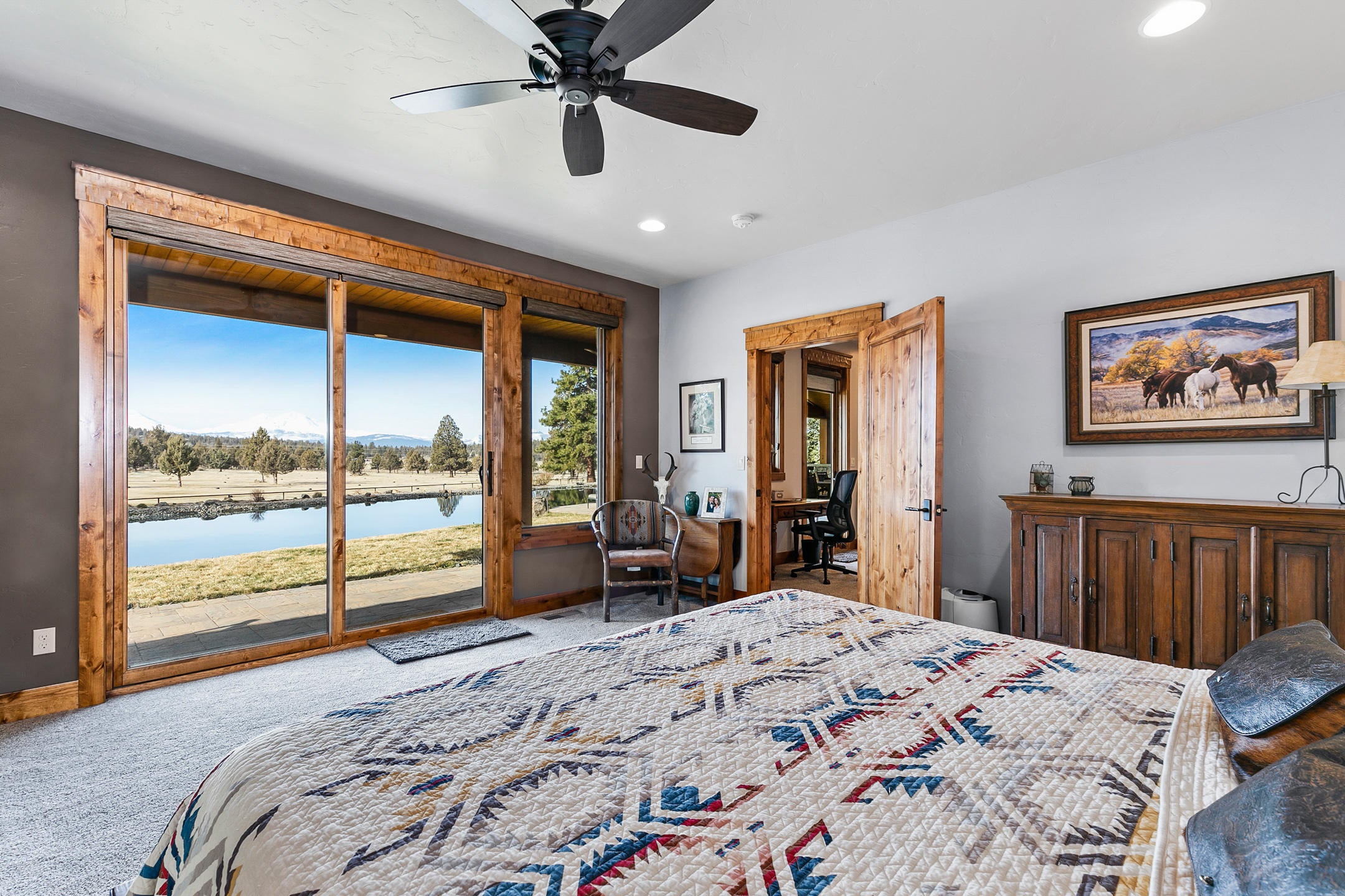 69580 Goodrich Road Sisters, OR 97759 - Photo 19 of 38 Primary bedroom, wake up to magnificent views