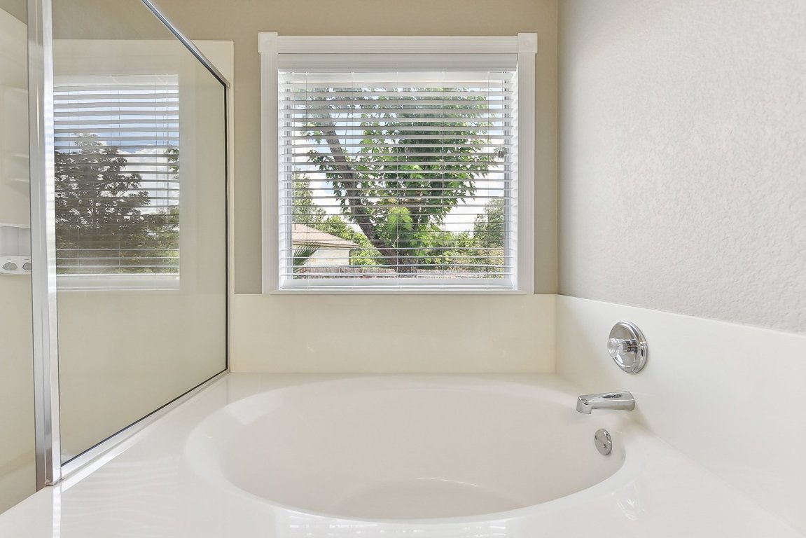 217 Newport Landing Place Round Rock, TX 78665 - Photo 19 of 30 Primary Bathroom with Garden Tub