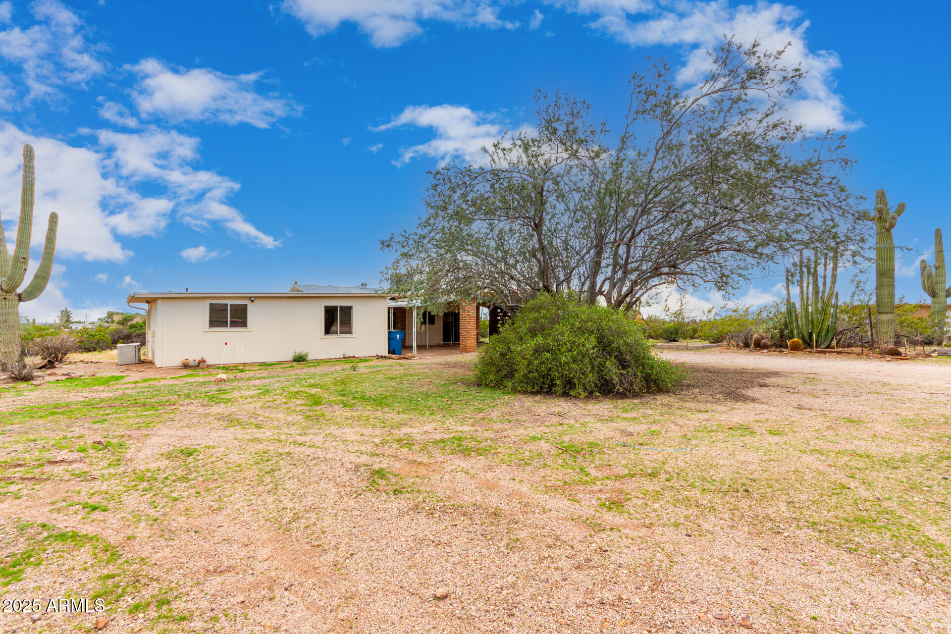 1126 North Goldfield Road Apache Junction, AZ 85119 - Photo 4 of 14 a front view of a house with a yard and trees
