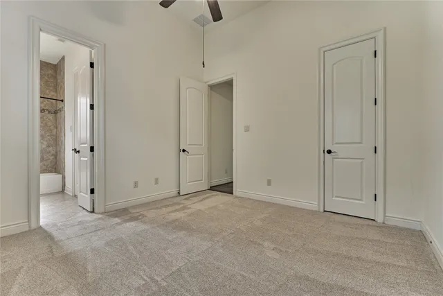 a view of an empty room