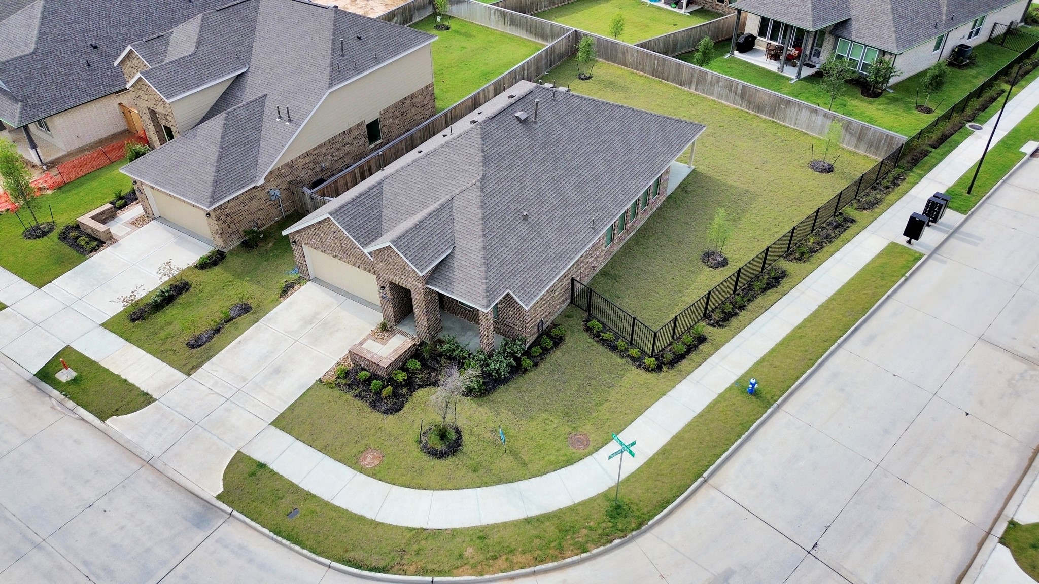 21927 Citrus Grove Cypress, TX 77433 - Photo 2 of 42 an aerial view of a house with a garden and swimming pool