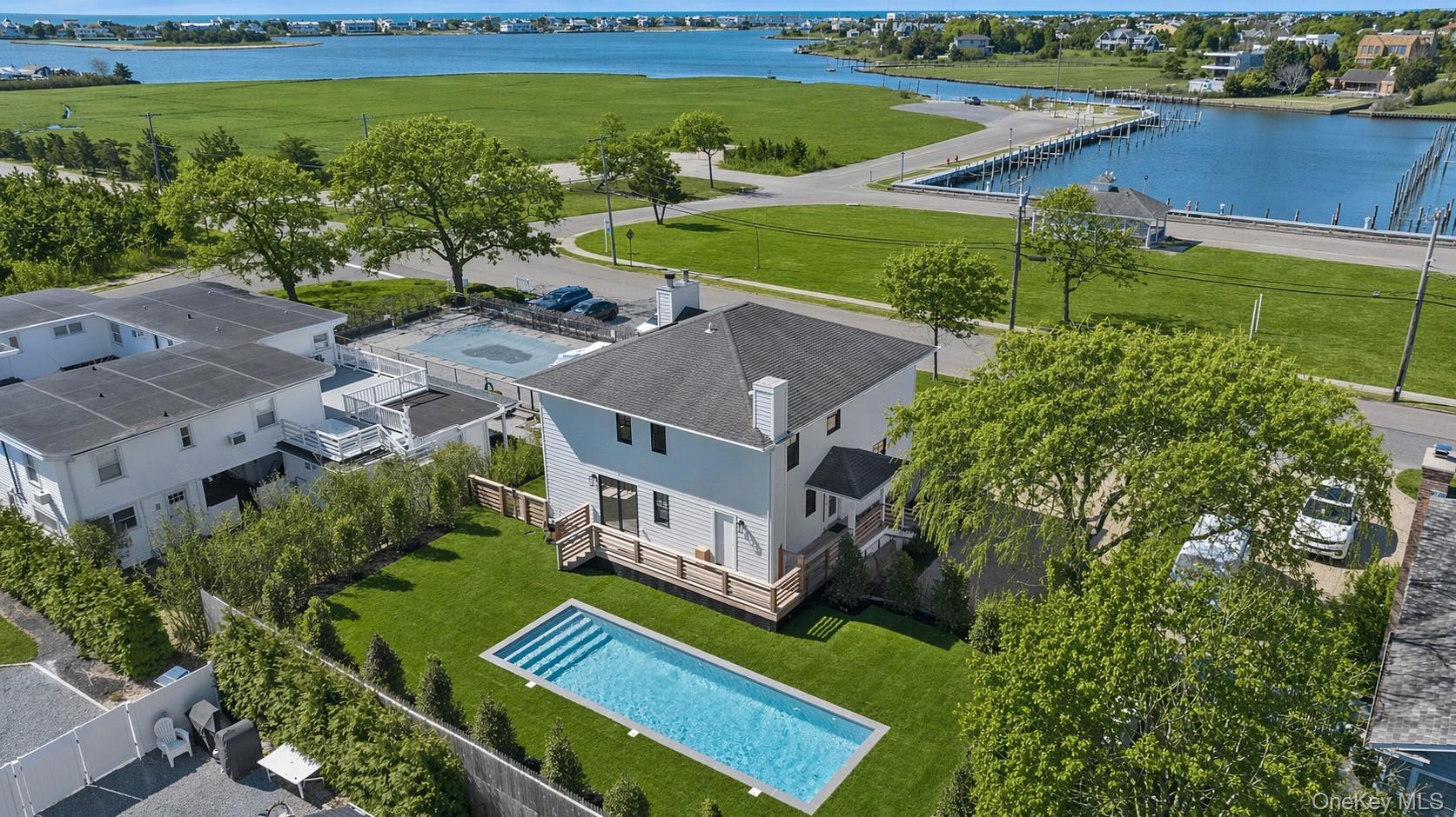 54 Library Avenue Westhampton Beach, NY 11978 - Photo 20 of 21 an aerial view of a house