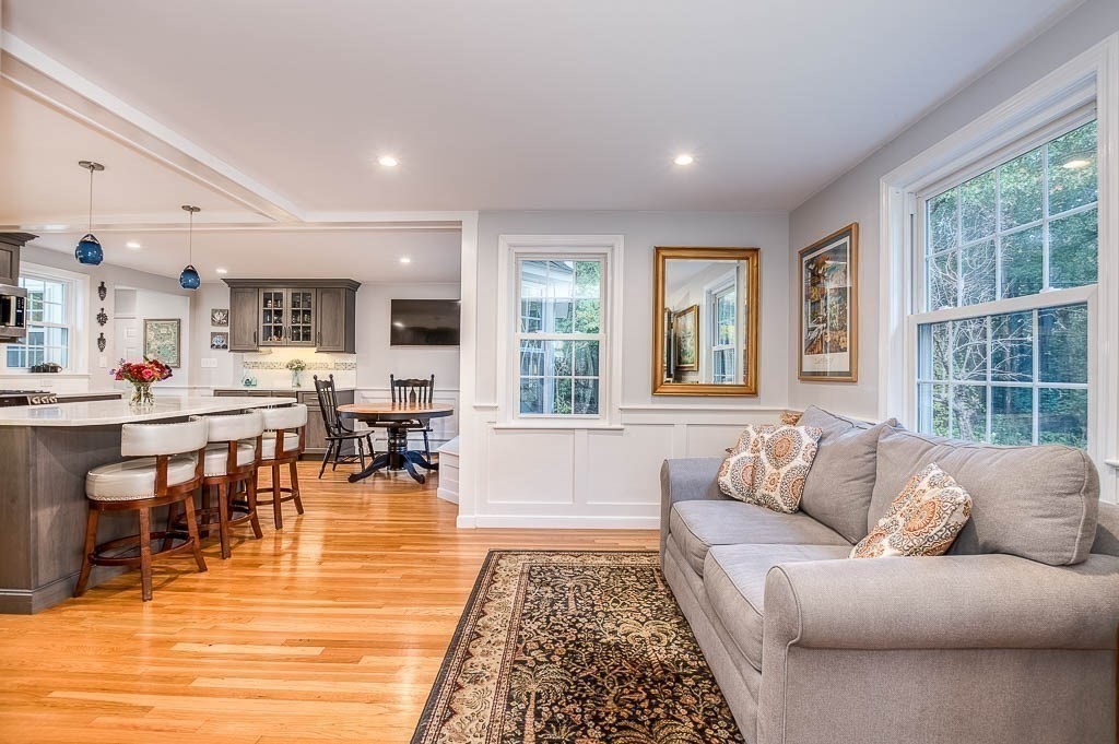 1 Intervale Road Dedham, MA 02026 - Photo 11 of 42 a living room with furniture and a large window