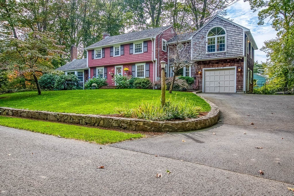 1 Intervale Road Dedham, MA 02026 - Photo 2 of 42 a front view of house with yard and green space