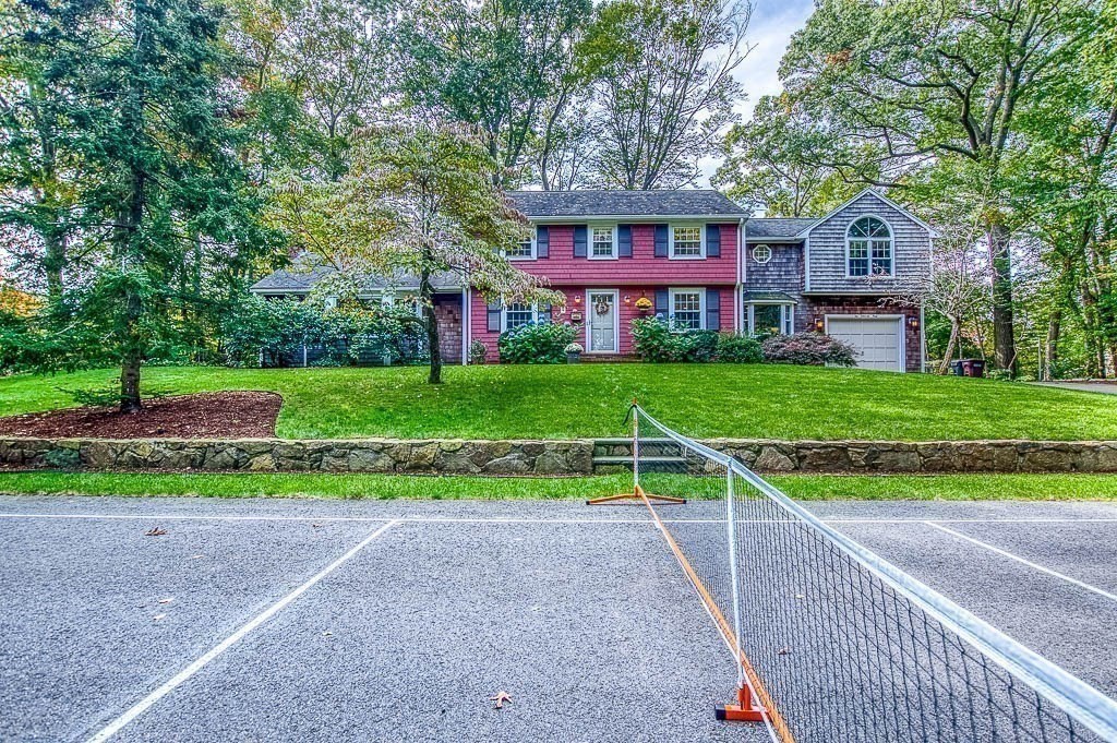 1 Intervale Road Dedham, MA 02026 - Photo 32 of 42 a view of house with a big yard and large trees