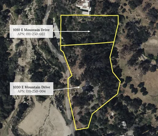 $4,895,000 | 1030-1010 East Mountain Drive, Santa Barbara, CA 93108