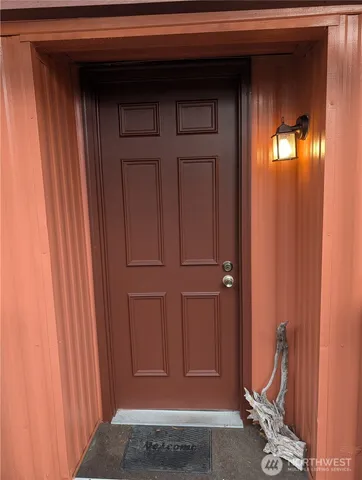 a view of front door