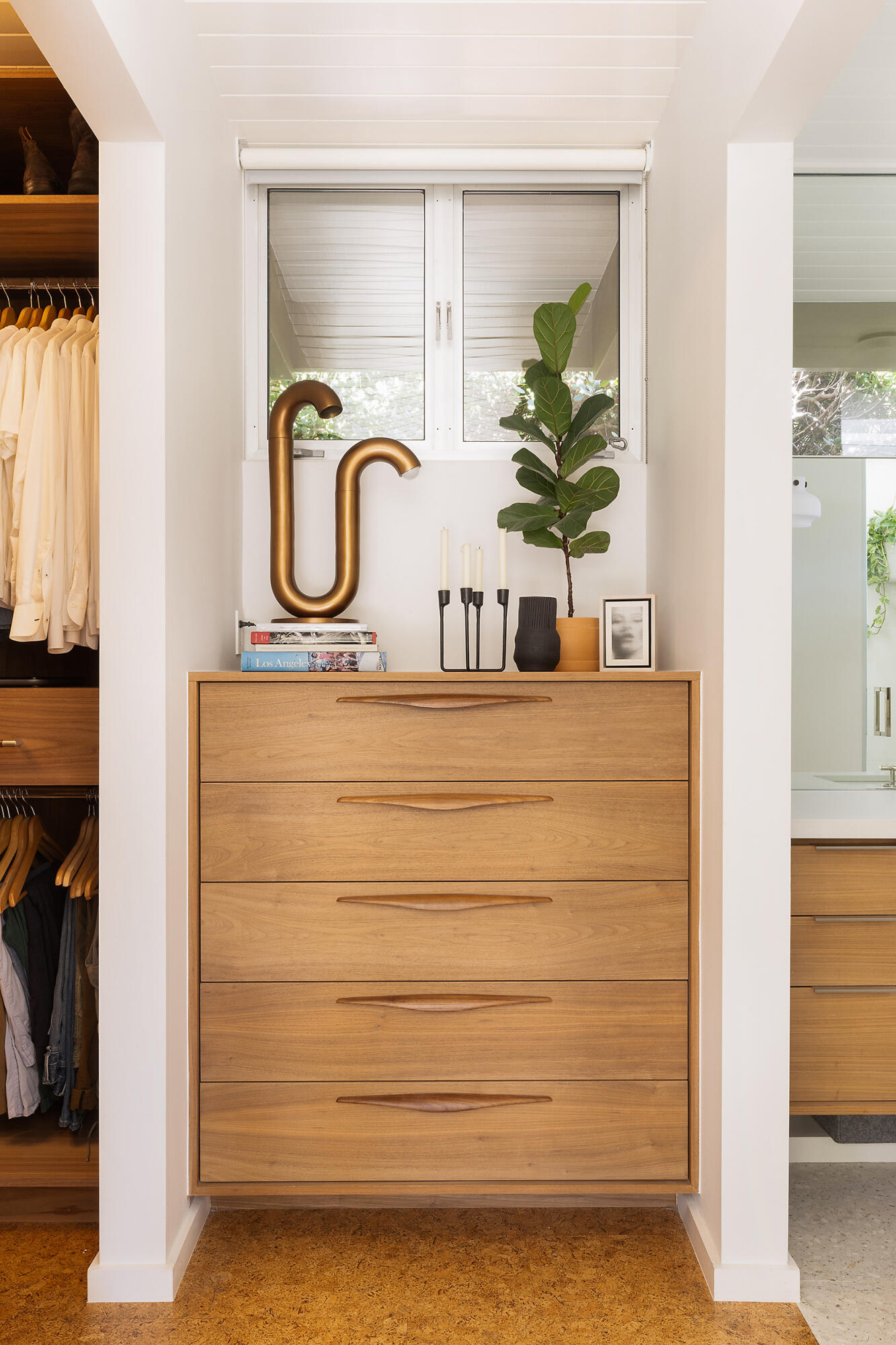 820 Summit Road Santa Barbara, CA 93108 - Photo 21 of 30 a bathroom with a sink a mirror and a window