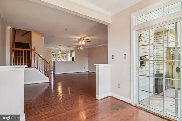 a view of a house with a large window