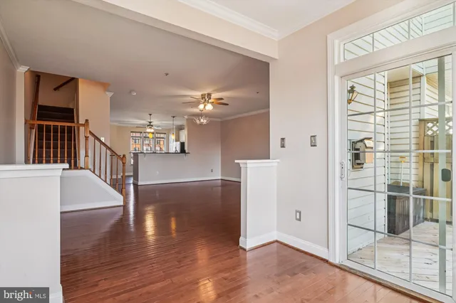 a view of a house with a large window