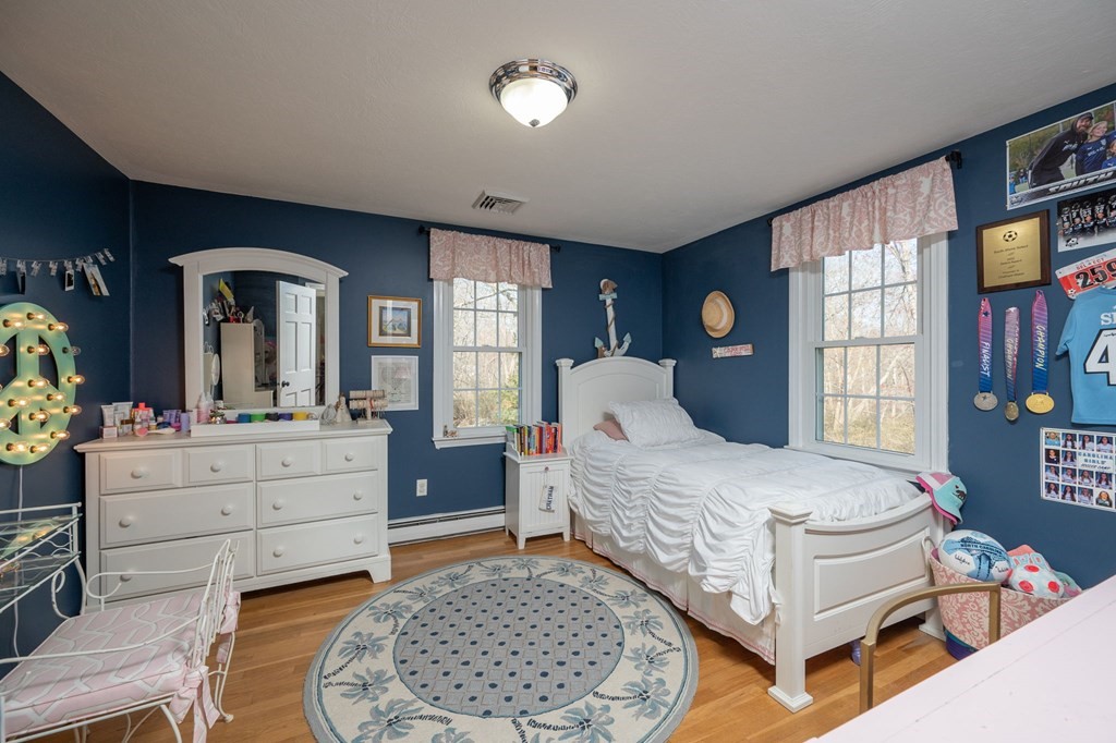 5 Chatham Circle Hingham, MA 02043 - Photo 14 of 30 a bedroom with a bed and a dresser in it