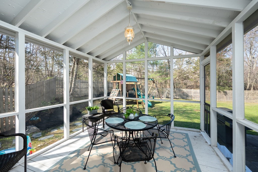 5 Chatham Circle Hingham, MA 02043 - Photo 19 of 30 a view of a dining room with furniture window and outside view