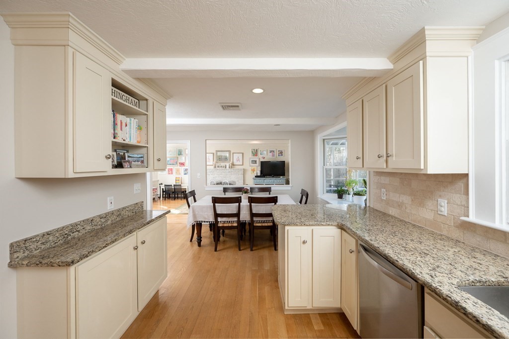 5 Chatham Circle Hingham, MA 02043 - Photo 6 of 30 a kitchen with a sink stove and cabinets