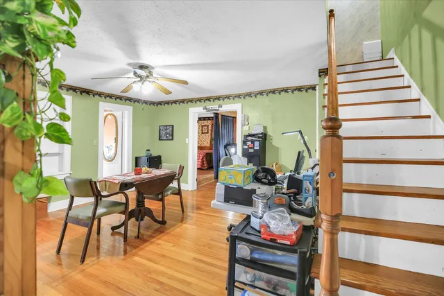 a view of a closet with storage