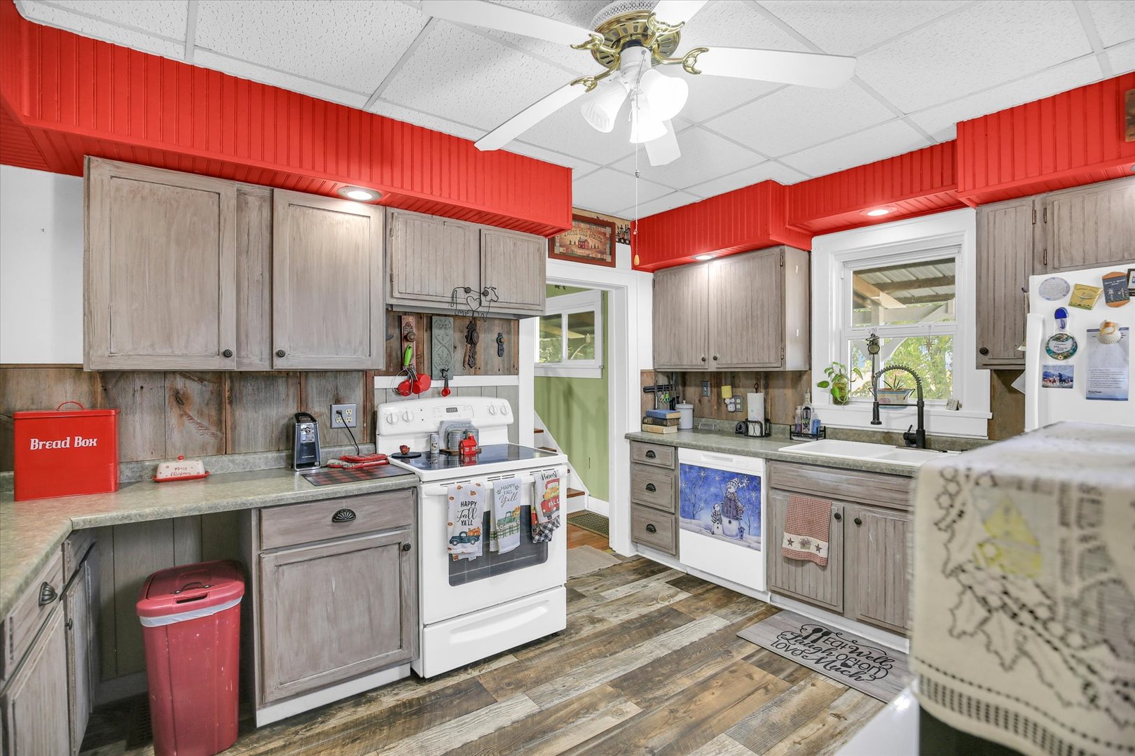 23 County Road 300 North Ivesdale, IL 61851 - Photo 32 of 45 a kitchen with stainless steel appliances granite countertop a stove a sink and a microwave