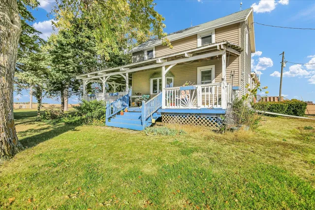 a house view with a garden space