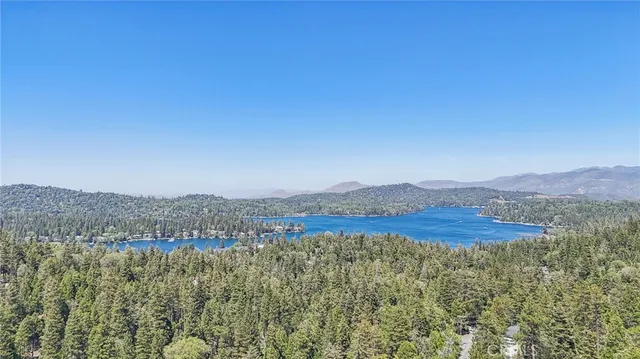 a view of an outdoor space and mountain view