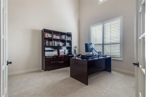 a room with furniture and window