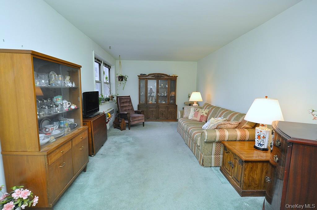 682 Tuckahoe Road, Unit 5H Yonkers, NY 10710 - Photo 6 of 24 a living room with furniture and a flat screen tv