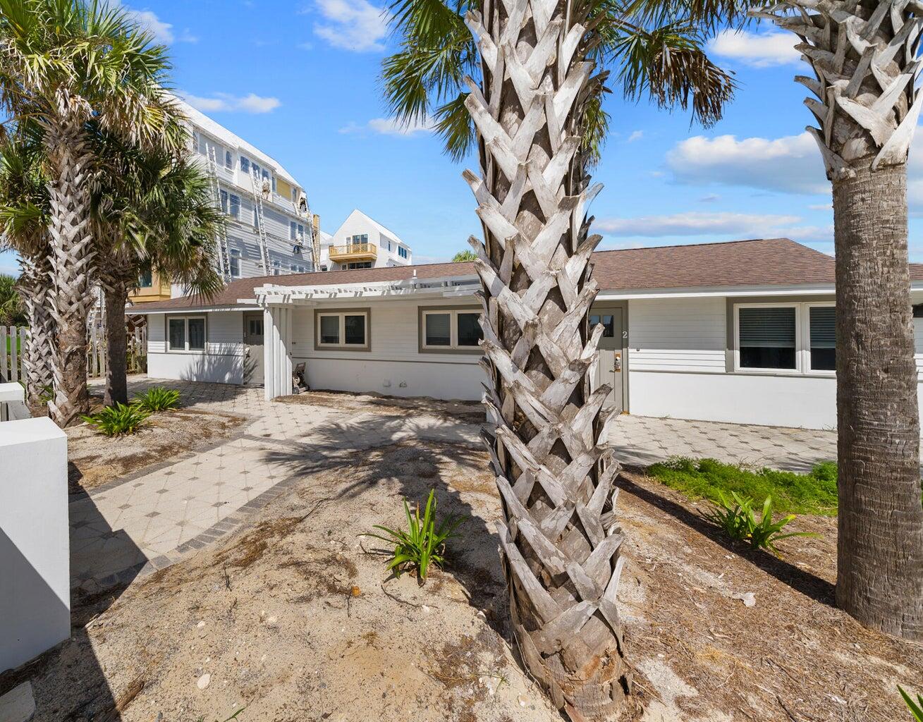 36 Green Street Inlet Beach, FL 32461 - Photo 2 of 29 a front view of a house with a garden