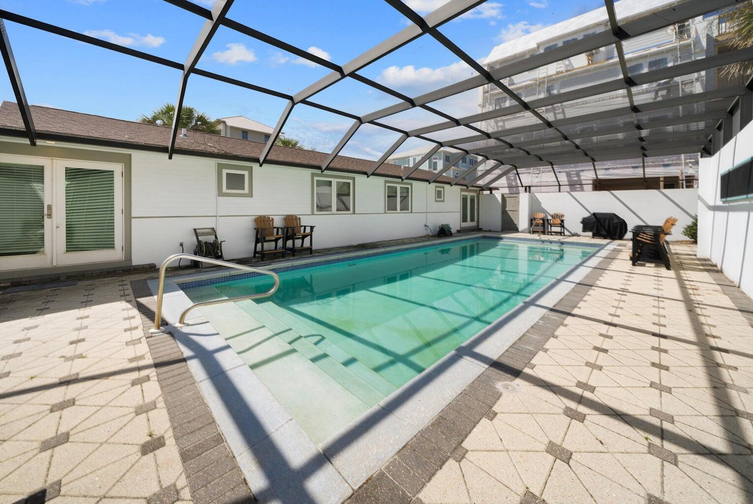 36 Green Street Inlet Beach, FL 32461 - Photo 27 of 29 a view of a porch with furniture and a yard