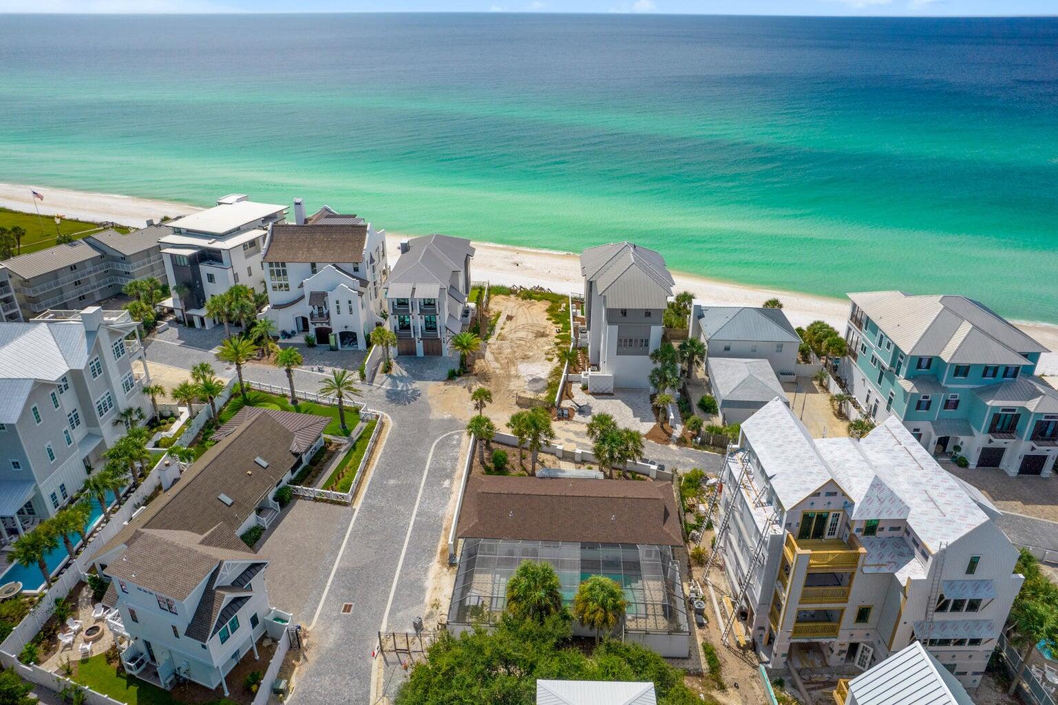 36 Green Street Inlet Beach, FL 32461 - Photo 5 of 29 an aerial view of a city with lots of residential buildings ocean and mountain view in back