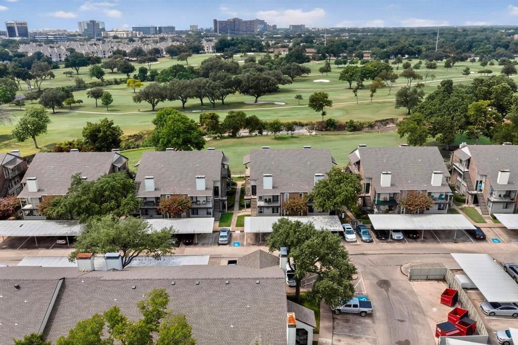 5981 Arapaho Road, Unit 901 Dallas, TX 75248 - Photo 35 of 38 an aerial view of a city with lots of residential buildings