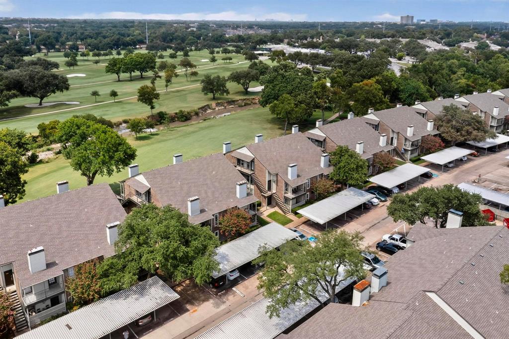 5981 Arapaho Road, Unit 901 Dallas, TX 75248 - Photo 37 of 38 an aerial view of residential houses with outdoor space